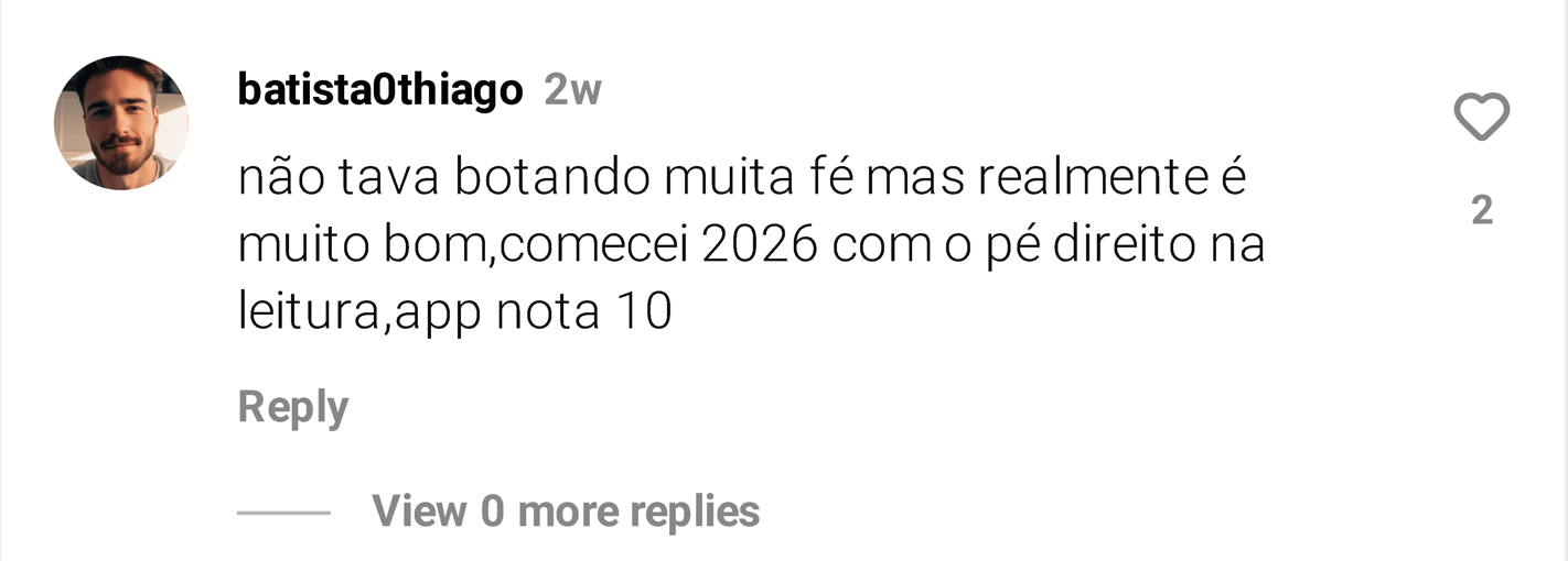 Depoimento de membro do BookLab